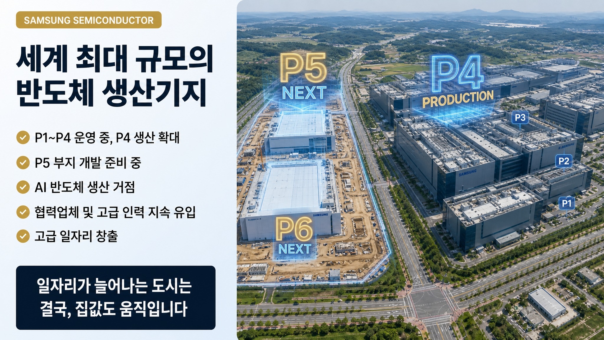 삼성전자 평택캠퍼스 - 세계 최대 반도체 생산기지